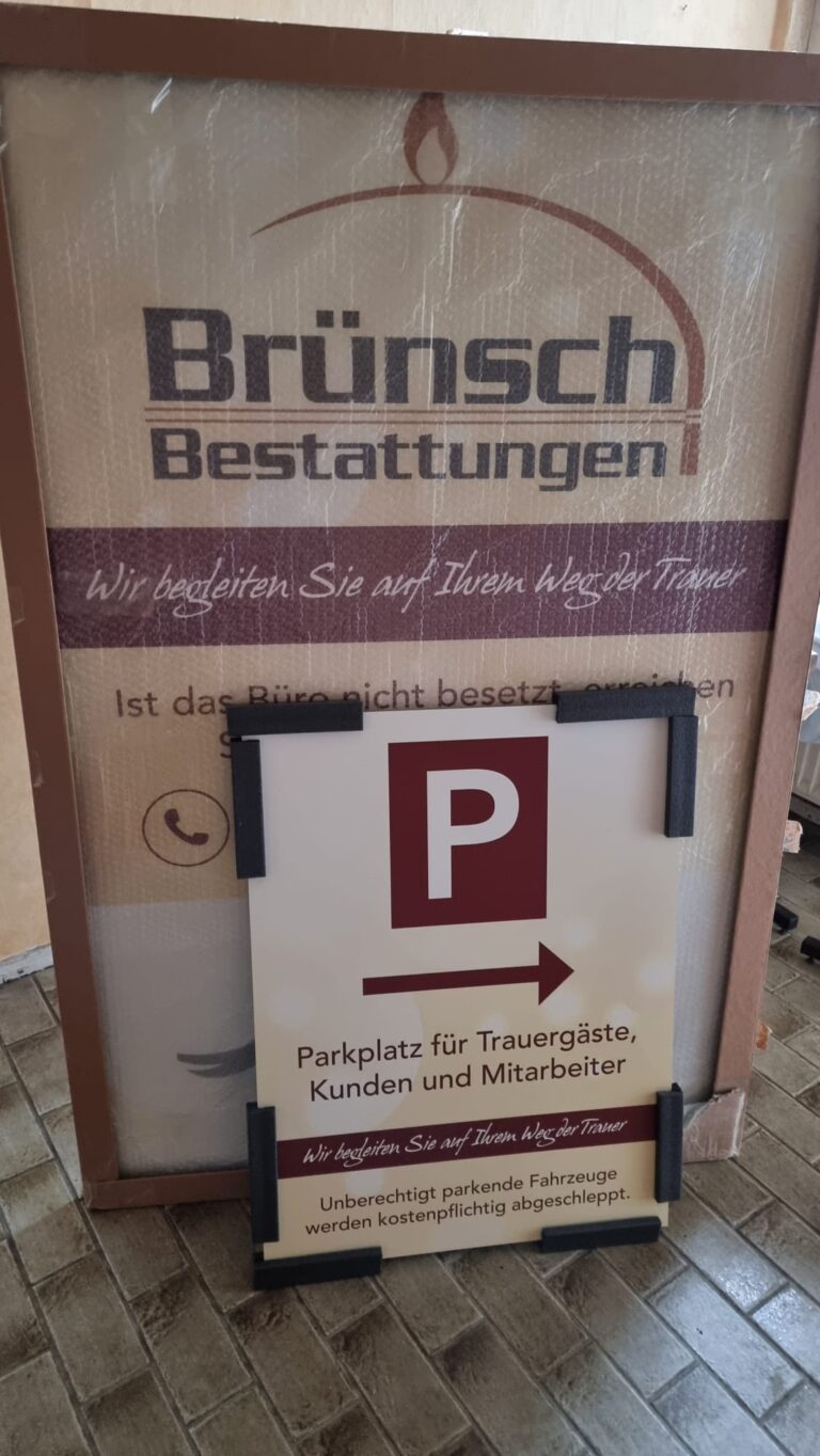 Individuelle Beschilderungen – echte Arbeit von LENZMEDIA